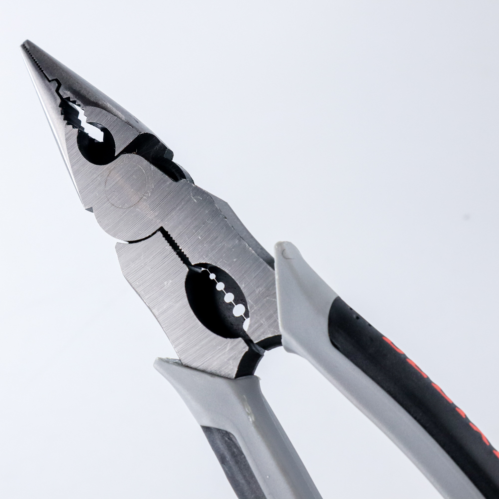 DELIXI Tang Pemotong Kawat CRV Multifungsi Needle Plier 9 inch - 2107 - Gray