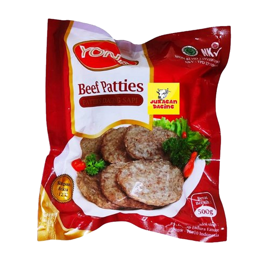 

Yona Beef patties / Daging Burger Sapi 500gr isi 10 Murah