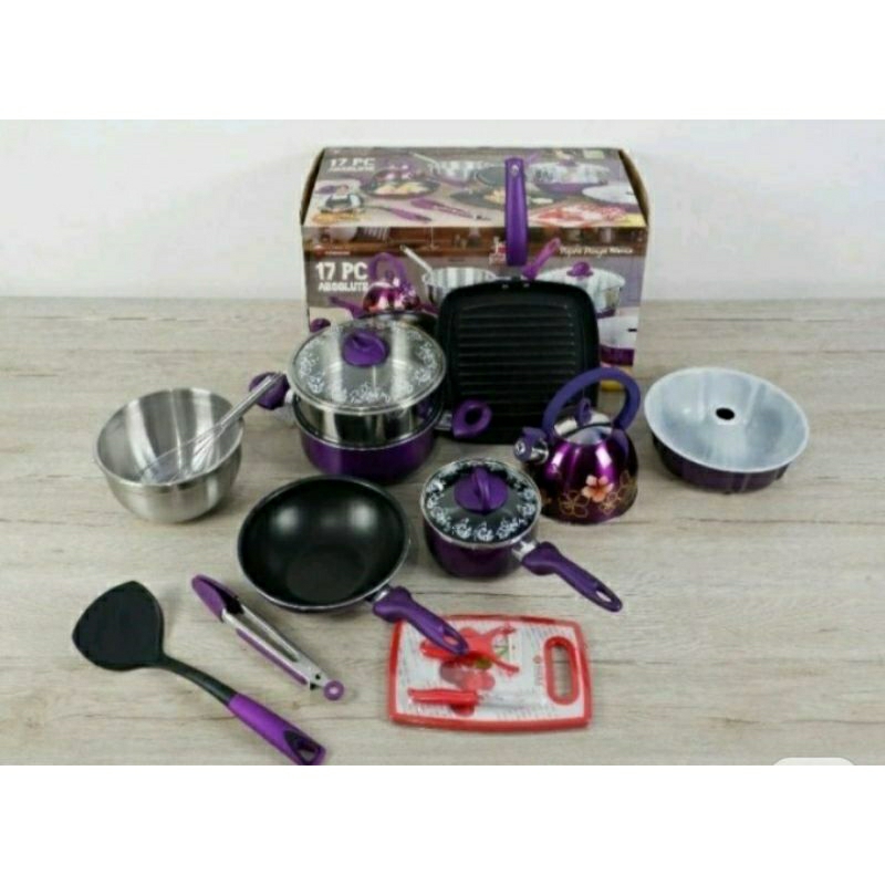 Supra cookware set 17pcs Absolute