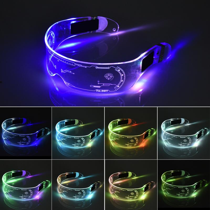 【Dual Control 7 Warna】Glasses LED/Kacamata LED Party/Kacamata Pesta Penerangan