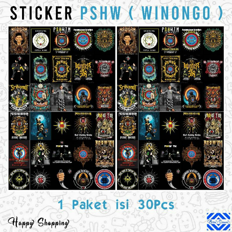 

Sticker PSHW ( WINONGO ) 1 Paket isi 30Pcs Murahh