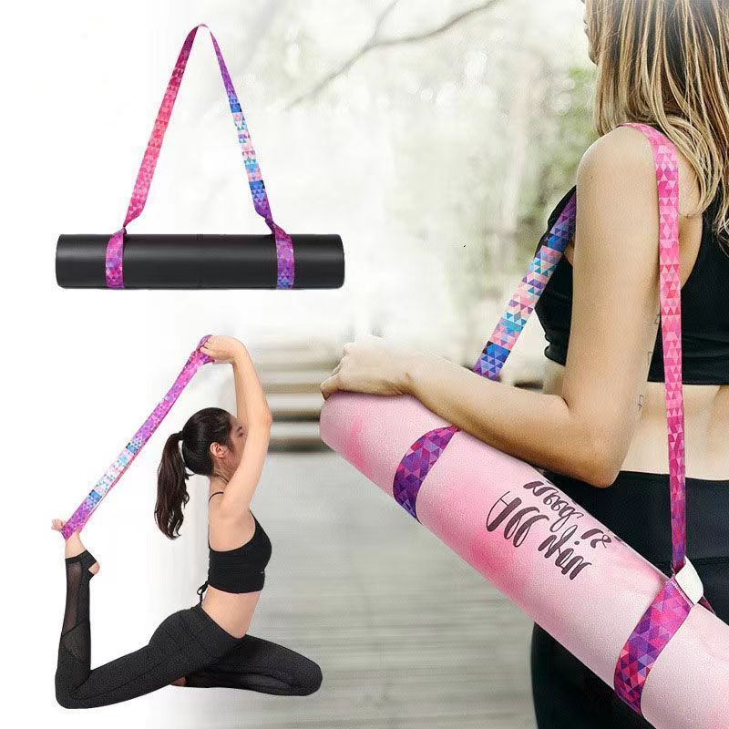 Yoga Mat Strap Adjustable Tali Matras Macrame Yoga Strap Tas Yoga Untuk Membawa Matras Yoga