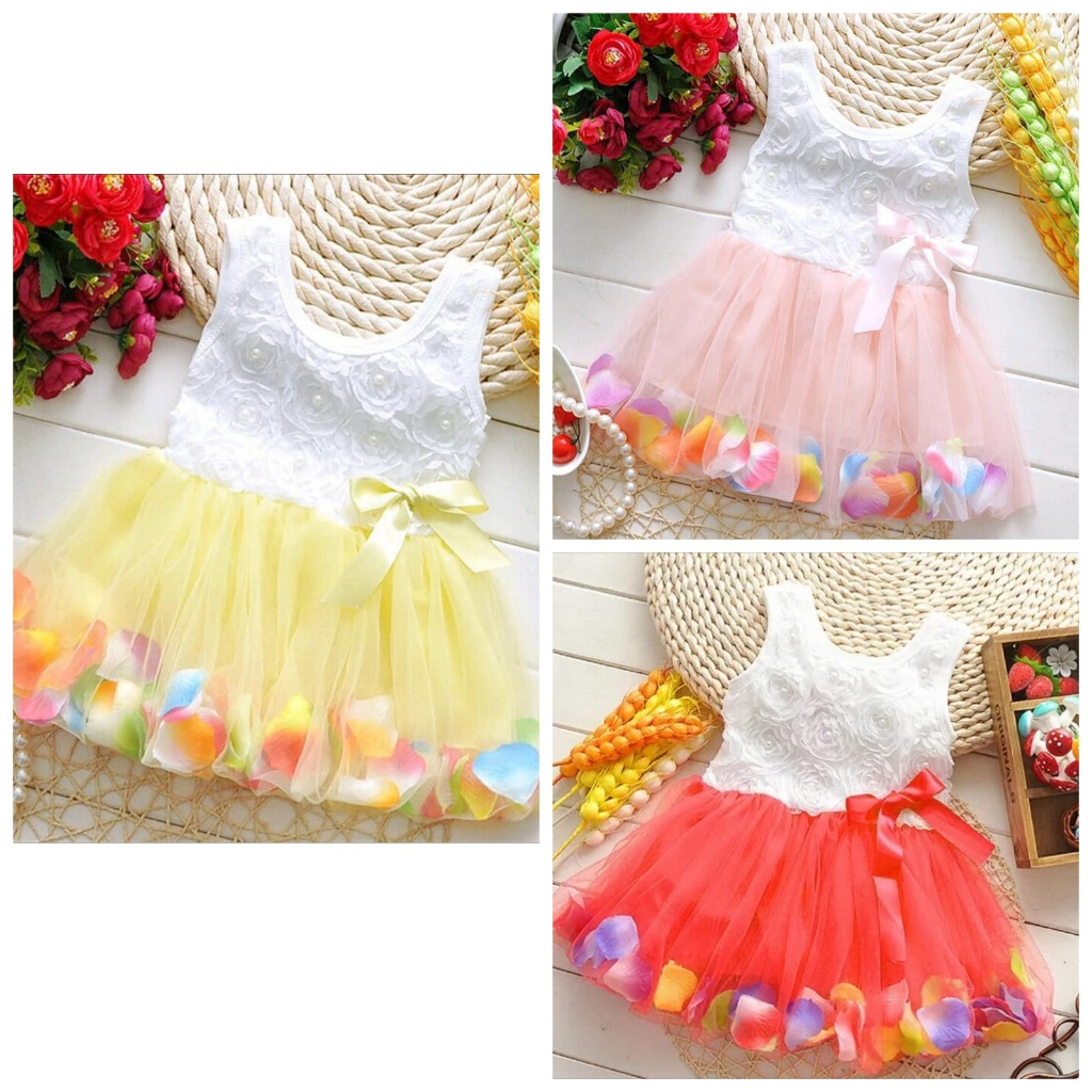 Dress tutu Dress anak Party dress baju ulang tahun anak 1-2th baju bayi perempuan