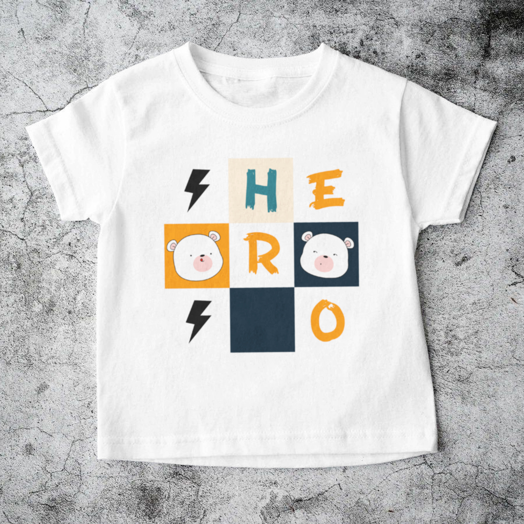 Kaos Anak Square Hero - Atasan Anak Laki Laki Dan Perempuan