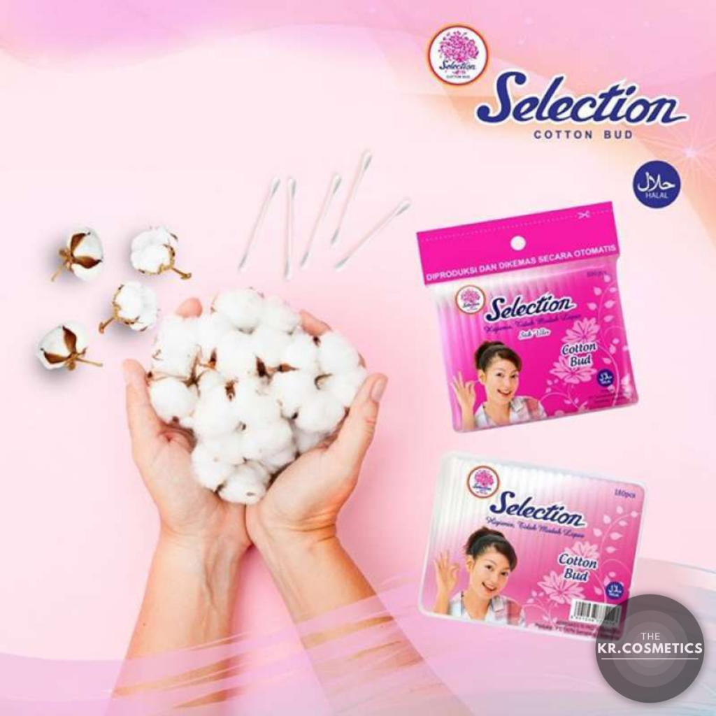 Selection Cotton Bud | Korek Kuping Kapas | Kotak 180pcs | Refill 100pcs