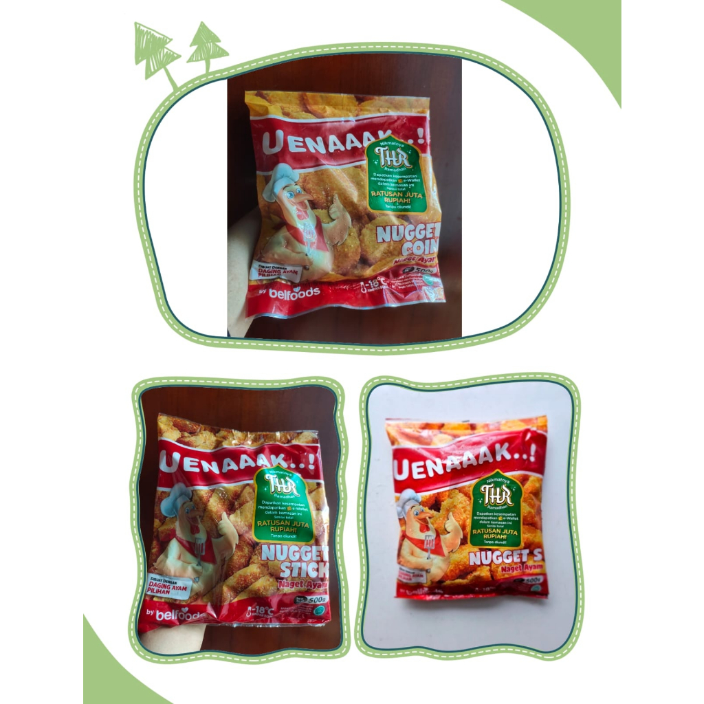 

Belfoods Uenak 500 gr/Nugget S/Nugget Coin/Nugget Stick