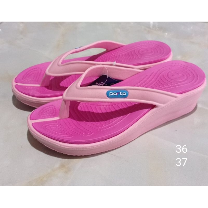 sandal porto hak tinggi perempuan wanita remaja