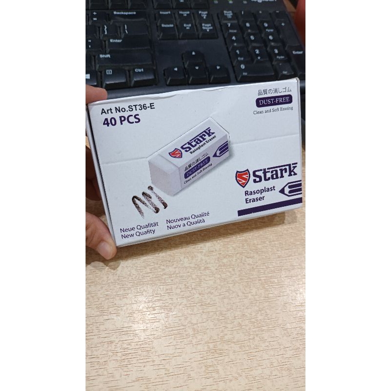 

( 40 pcs = 1 kotak )Penghapus pensil / setip pensil stark