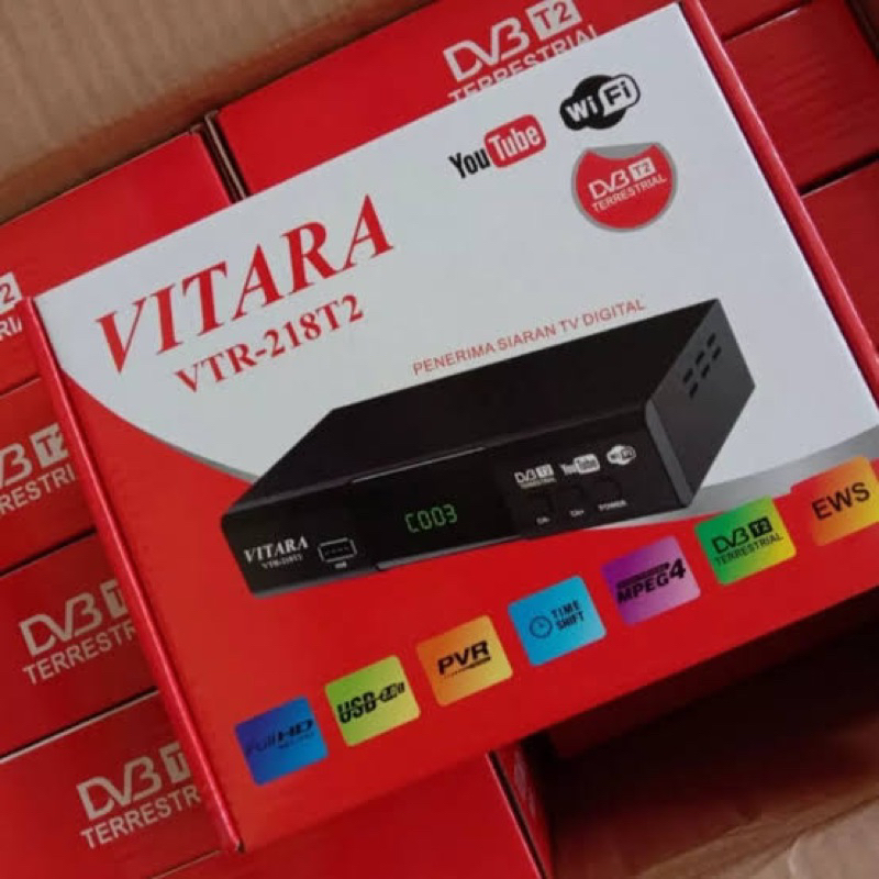 Set Top Box Vitara TV Digital DVB T2 Receiver Penerima Siaran TV