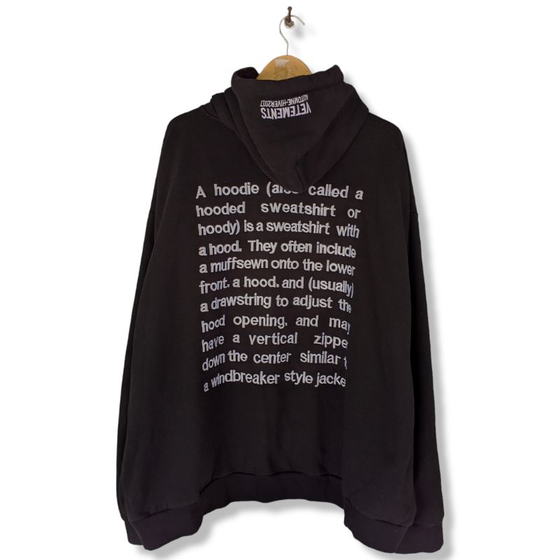 HOODIE VETEMENTS DEFINITION SECOND | VETEMENTS SECOND | VETEMENTS SNOOP DOGG