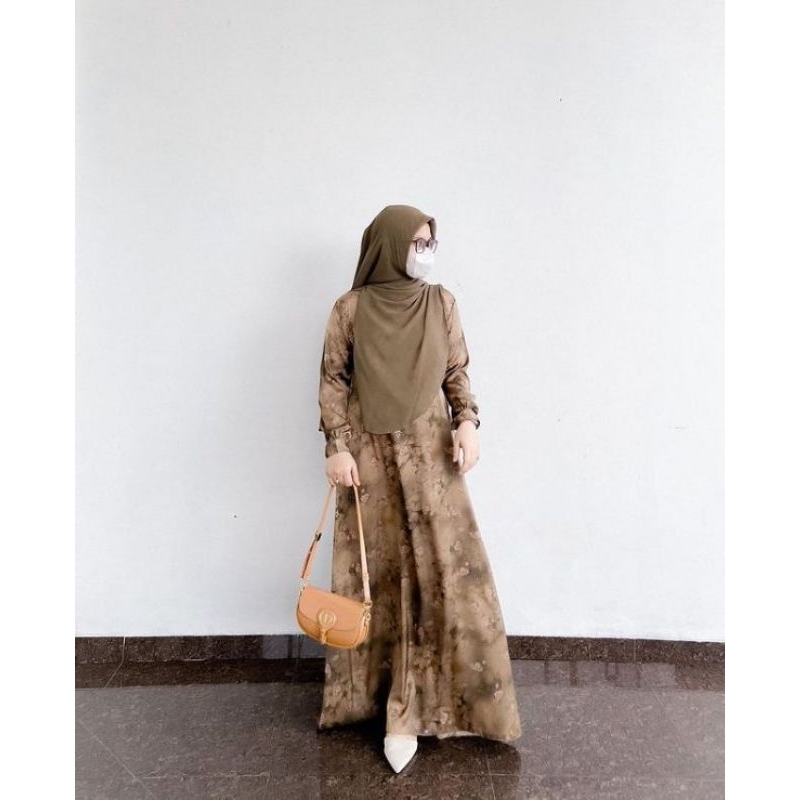 GAMIS 3D VE OLIVE SIZE M ORI SEKARARUM
