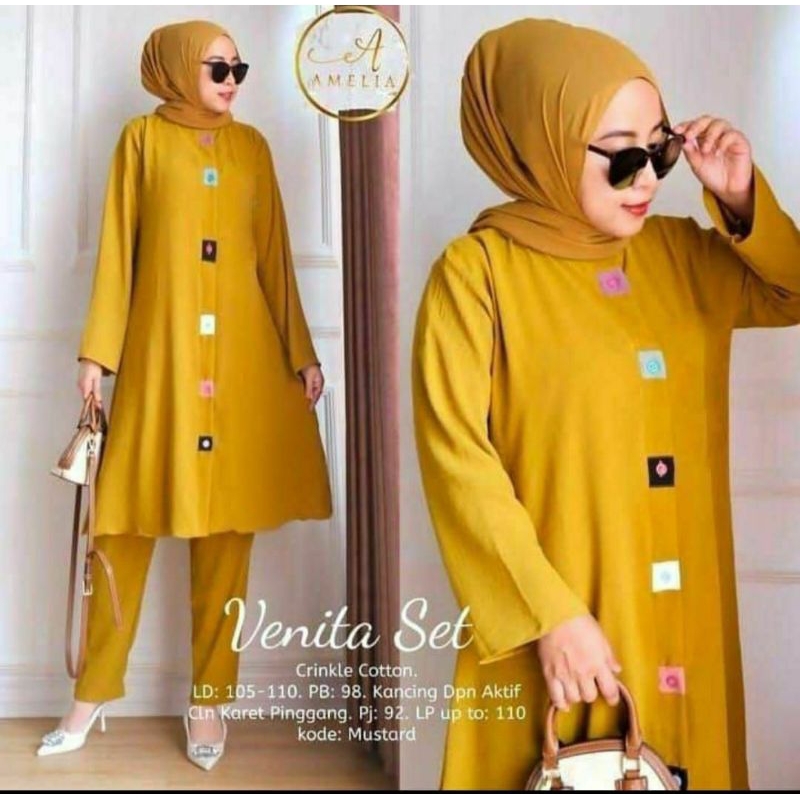 VENITA SET - SETELAN TUNIK RAYON