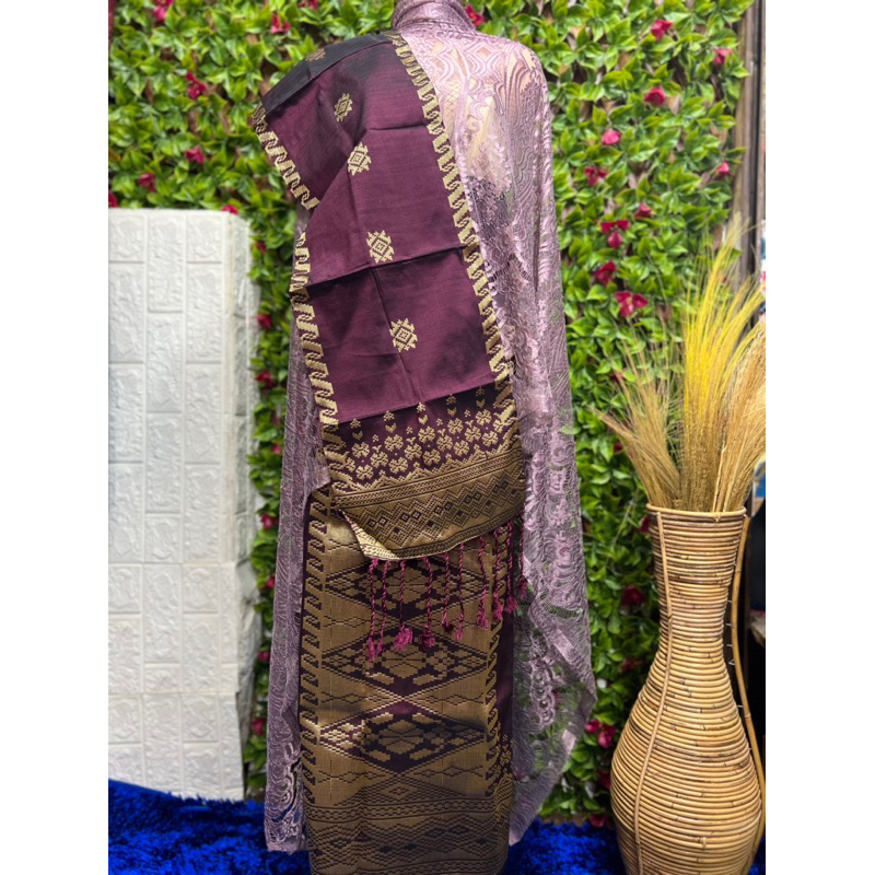 songket silungkang Tenun tangan asli Padang