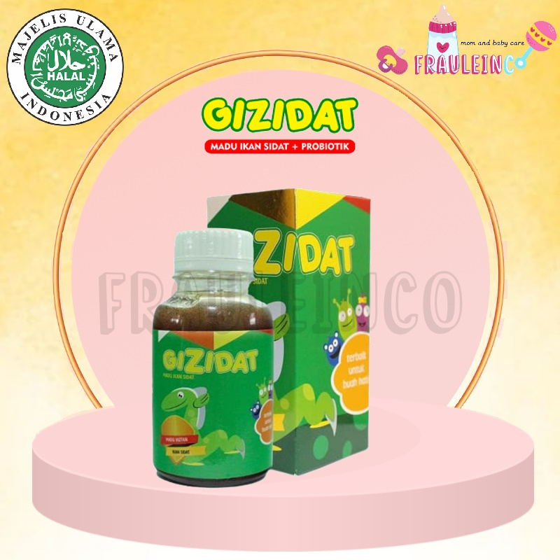 *FRAULEINCO* ORIGINAL Gizidat | Madu Penambah Nafsu Makan Anak Ikan Sidat + Probiotik / VITABUMIN MADU IKAN GABUS (130ML)