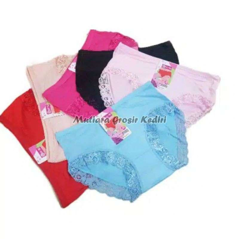 12 Pcs Celana Dalam Wanita 1 Lusin Murah / Cd Wanita Sexy / Celana Dalam Perempuan MIAOKAIQI