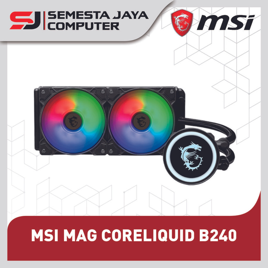 MSI MAG CORELIQUID B240 AIO CPU Cooler Liquid Cooling 240mm