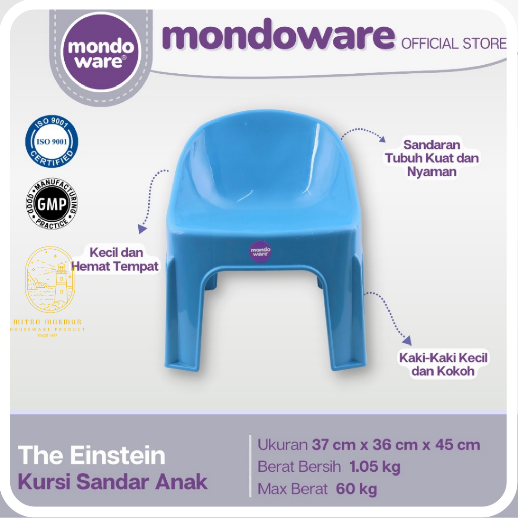 SALE!! MONDOWARE KURSI SENDER BELAJAR ANAK THE EINSTEIN KURSI PLASTIK SANDAR ANAK C28