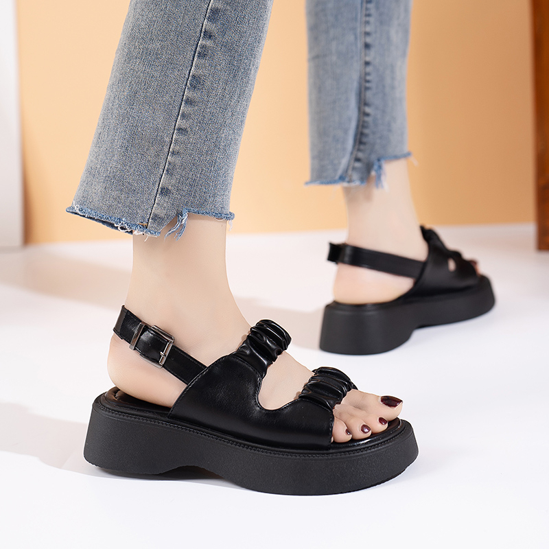 Korean Sandal Wedges Wistle /Sandal Wanita 5410 (36 - 40)