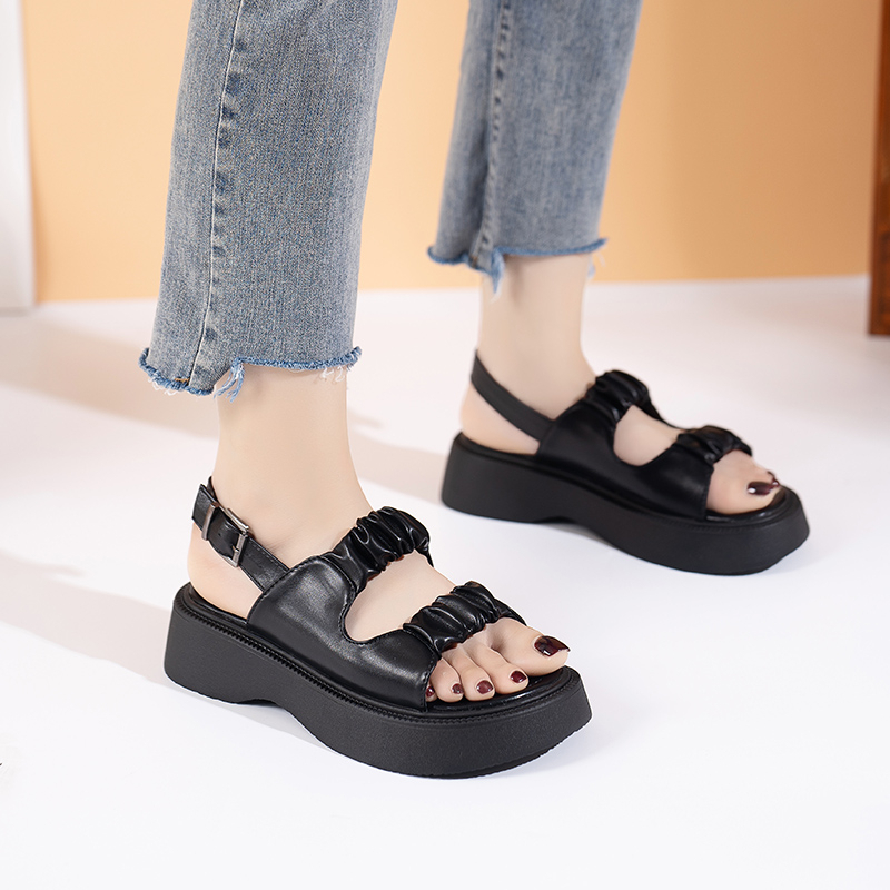 Korean Sandal Wedges Wistle /Sandal Wanita 5410 (36 - 40)