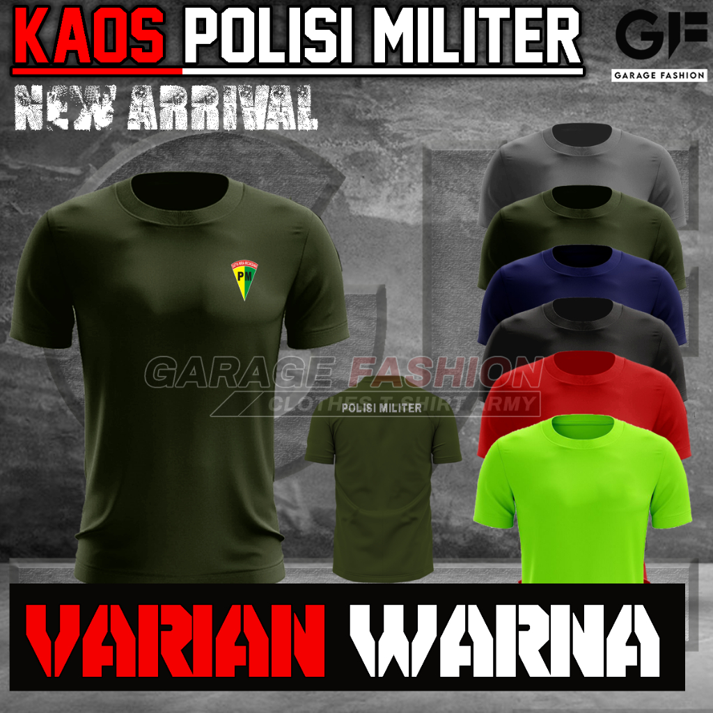 Kaos Polisi Militer / Baju Pilisi Militer / Baju Jersey Polisi Militer / Bahan Dryfit / COD