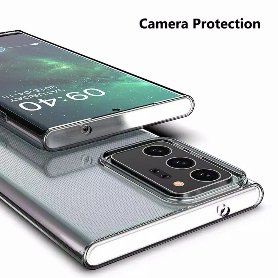 Clear Case Samsung Note10 - Note10 Pro - Note20 - Note9 - Note20 Ultra - Plus + Protector Camera Kamera Soft Tpu Casing Transparant