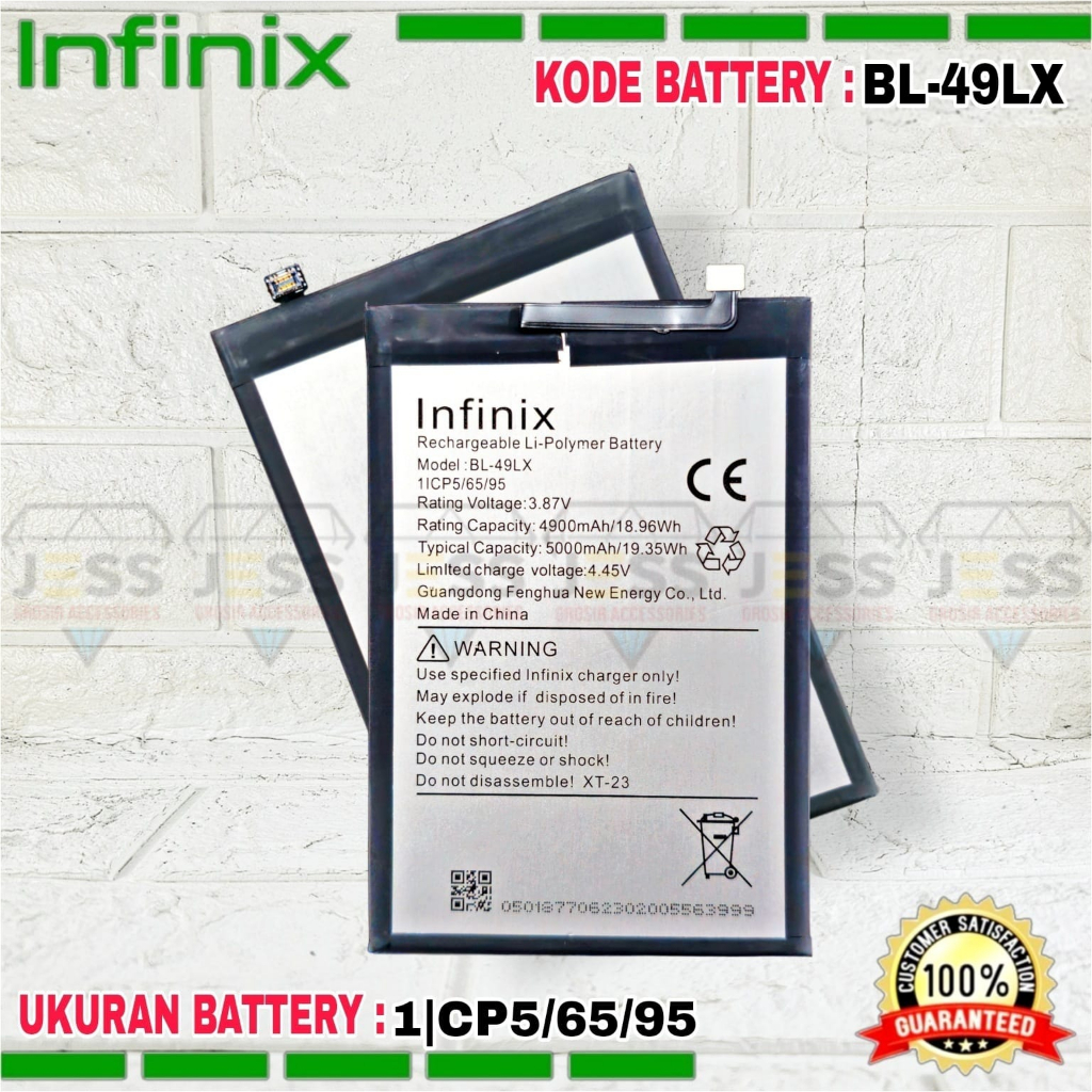 Baterai Battery Original ERRLY BL-49LX BL49LX For Type INFINIX HOT 20S , X6827 &amp; HOT 12i , X665 , X665B &amp; HOT 12 , X6817