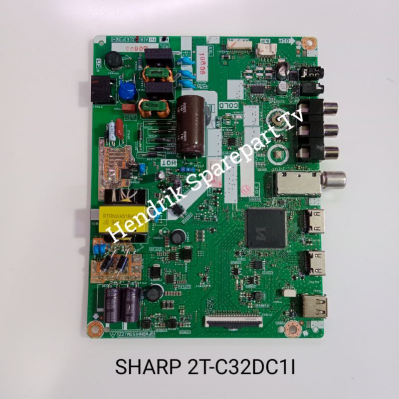 SHARP 2T-C32DC1I - MESIN TV MODUL MAINBOARD TV LED SHARP 2T C32DC1I