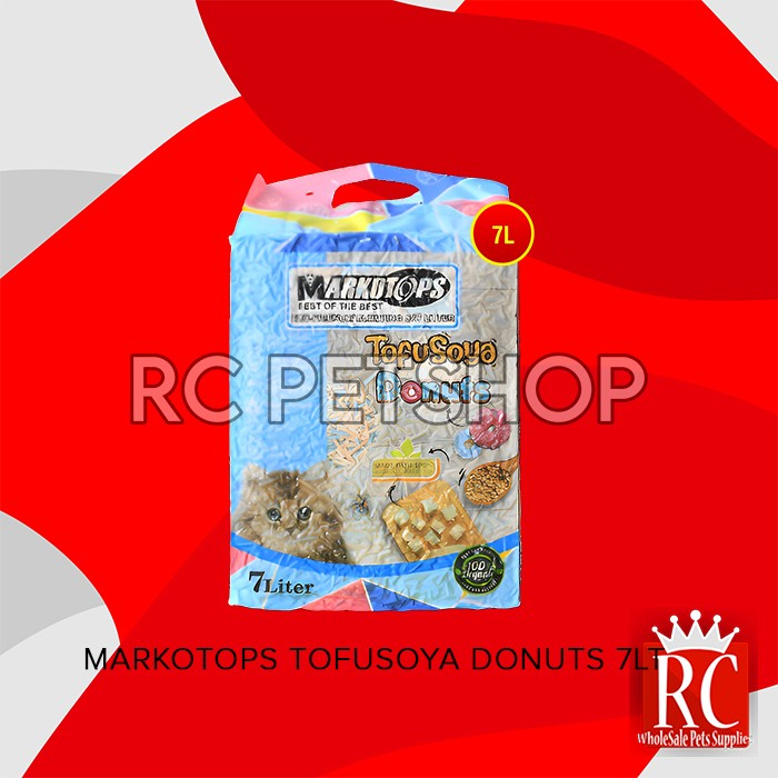 GOSEND Markotop Soya Tofu Clump Cat Litter 7 Cat Litter Pasir Kucing