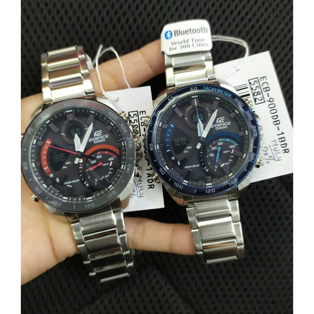 Jam Tangan Pria Casio Edifice ECB-950DB-1ADR/ ECB-950DB-1BDR Original