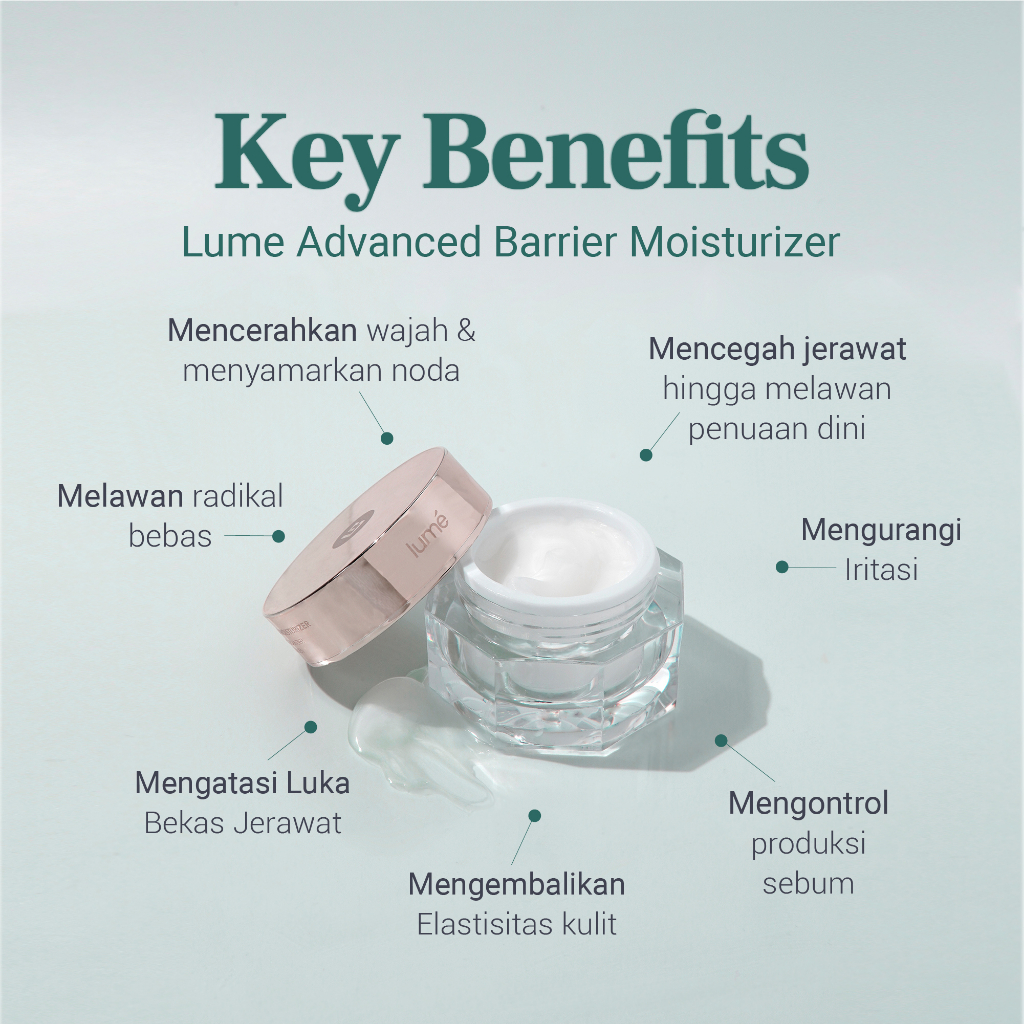 (Free Emas 24K) LUME Advanced Barrier Moisturizer Skincare Pelembab Skin Barrier