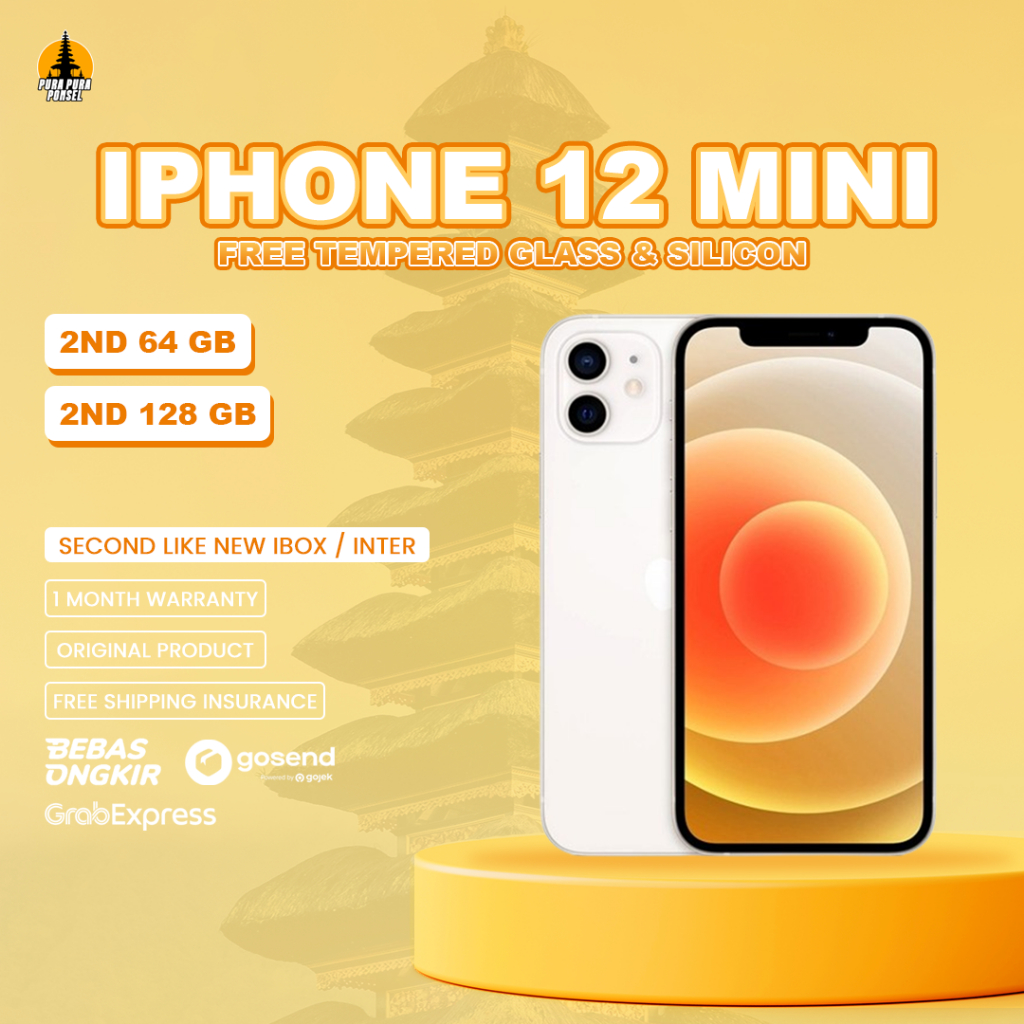 IPHONE 12 MINI 64GB 128GB SECOND IBOX-INTER GARANSI