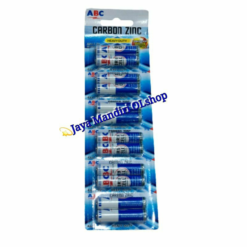 Baterai ABC Biru AAA / A3 ( 1 Strip/12 PCS )