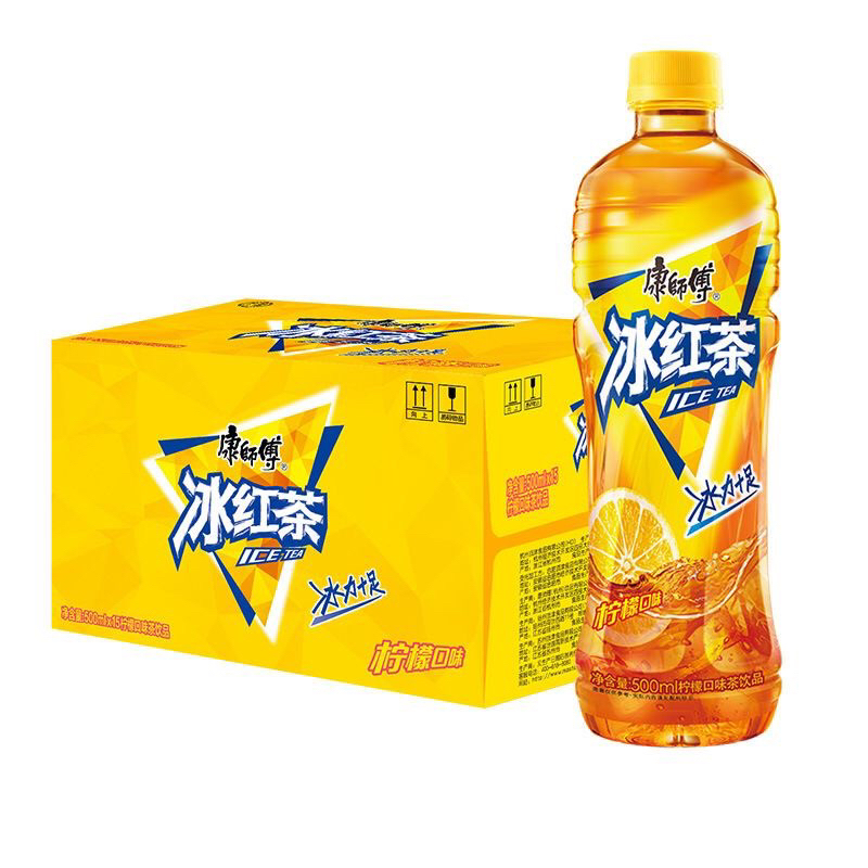 Minuman Ice Lemon Tea Kang Shi Fu 500ml 康师傅冰红茶