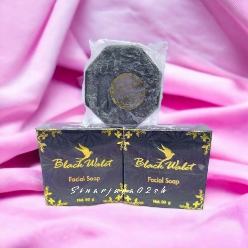 (ecer ) SABUN WALET BLACK 90g BULAT BPOM NA 18201203418