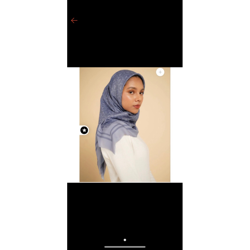 preloved aluiza scarves denim blue aleza label