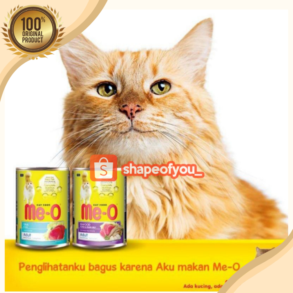 Meo Kaleng 400gr Tuna Makanan Kucing Basah Me-O Can Cat Wet Food All Varian 400 Gr