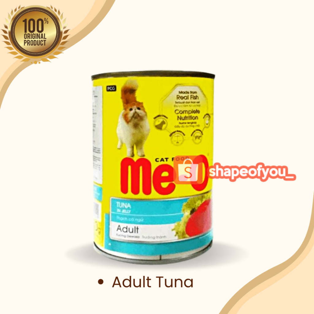 Meo Kaleng 400gr Tuna Makanan Kucing Basah Me-O Can Cat Wet Food All Varian 400 Gr