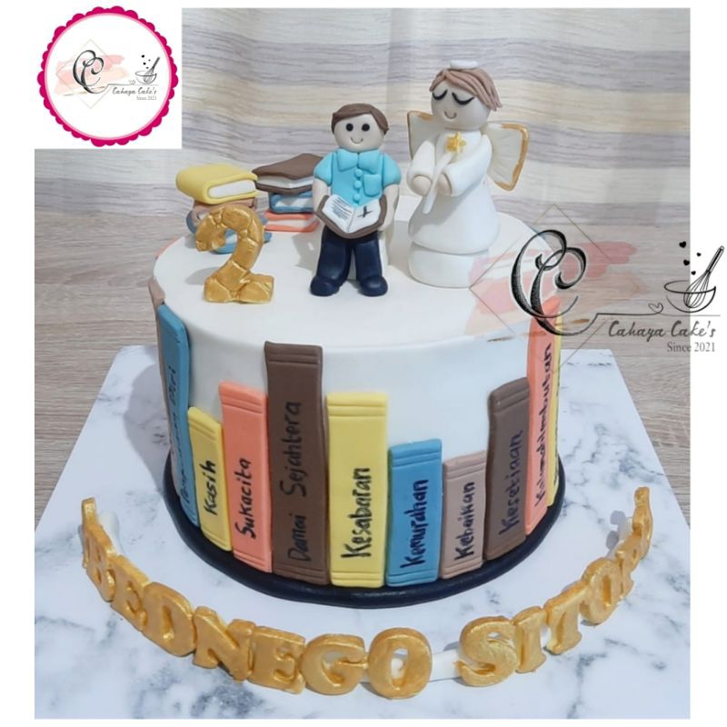 

Kue Ulang Tahun Buku / Book Cake / Kue Ultah Anak / Kue Tart Buku