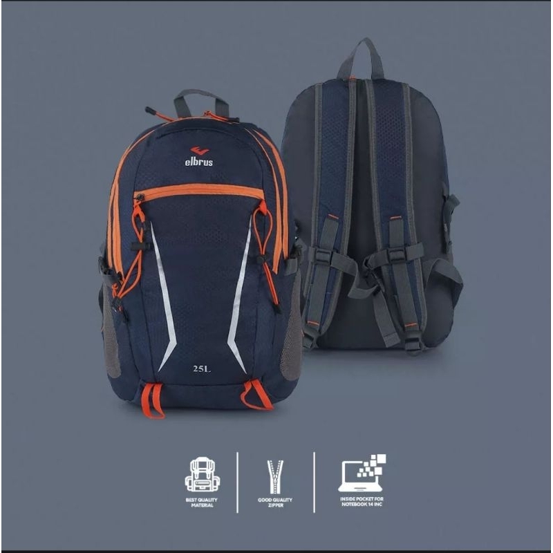 Tas Ransel Pria Sekolah Kuliah Kerja Outdoor 25L