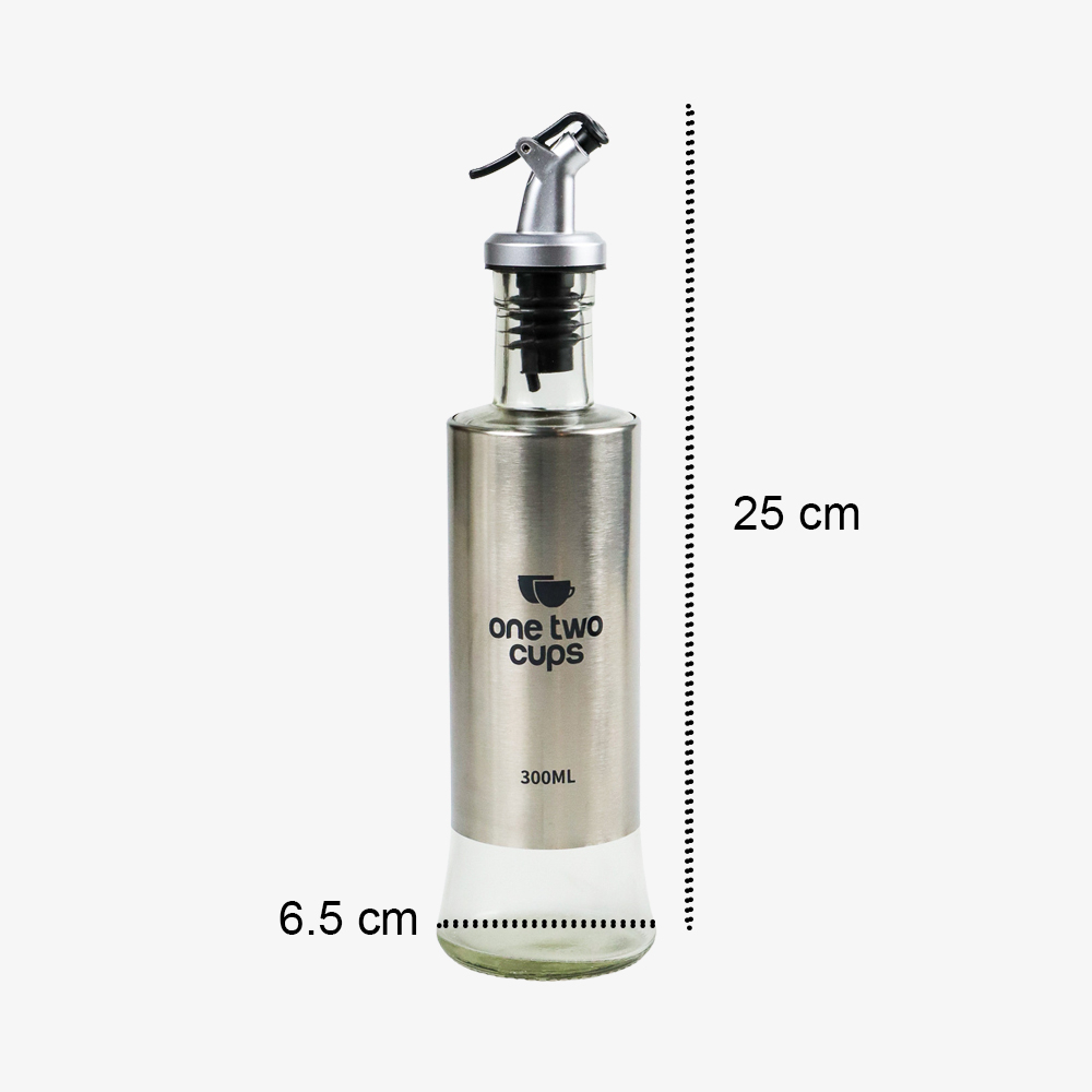 One Two Cups Botol Minyak Olive Oil Bottle Leak-proof 300ml - KG57H - Silver