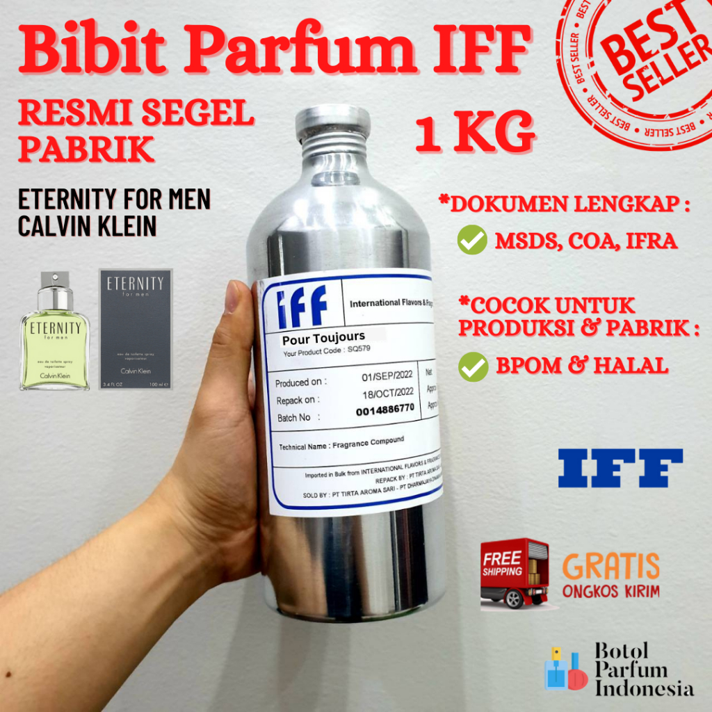 BIBIT PARFUM SEGEL POUR TOUJOURS BY IFF MURNI 100% - MSDS COA IFRA