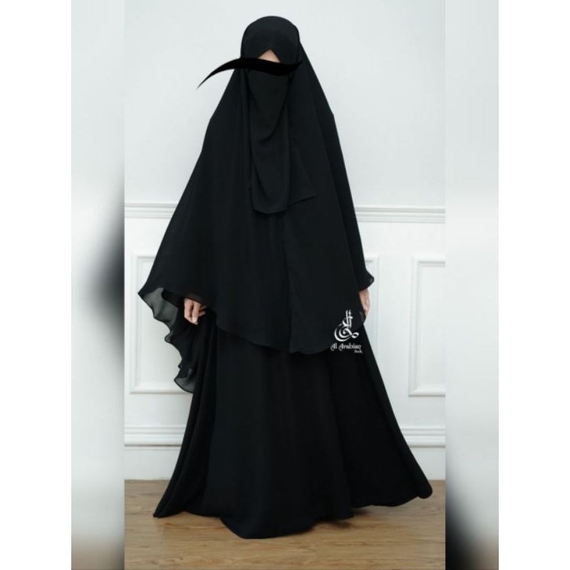 Exclusive Khimar Double Layer Medium Al Arabian Butik | Khimar Exclusive Al Arabian | Khimar 2 Layer