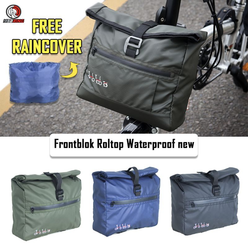 TAS FRONTBLOCK SEPEDA LIPAT ROLTOP HBRNG WATERPROOF SELEMPANG