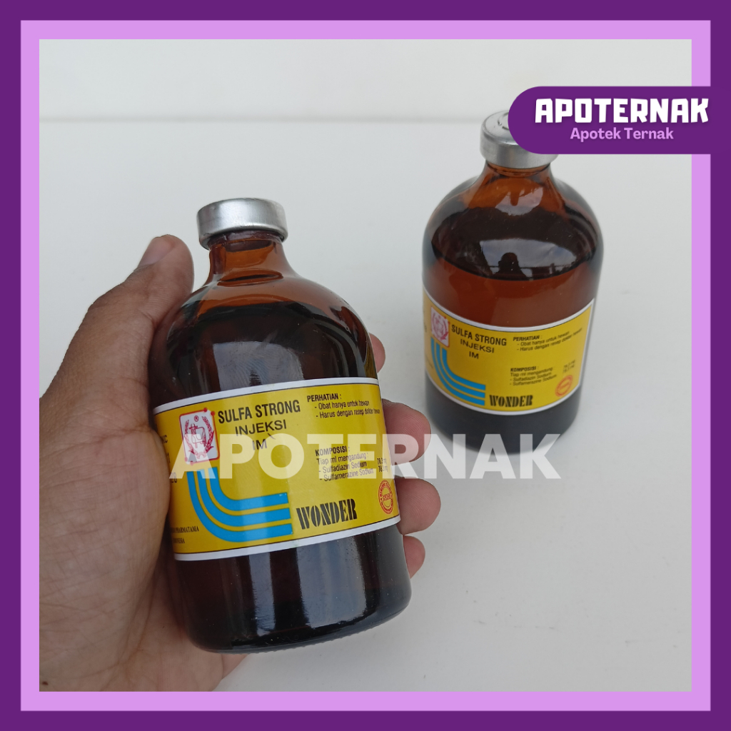 SULFA STRONG 100 ml | Obat Diare Mastitis Kambing Sapi Koksi Ayam dll | Sulfastrong | WONDER