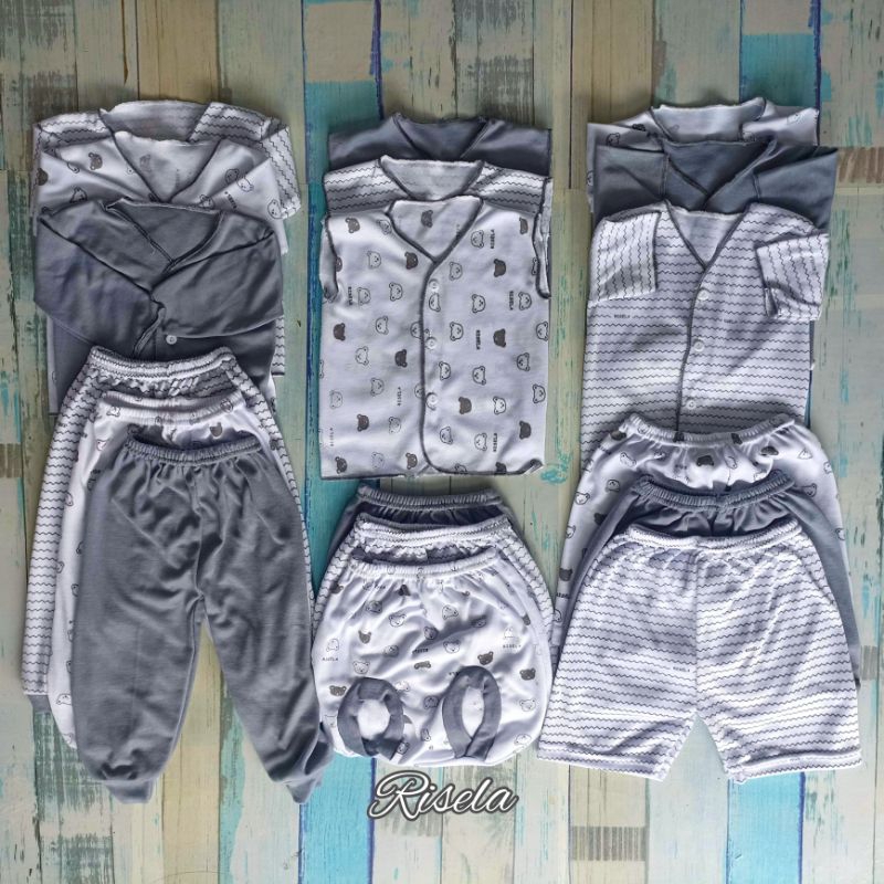 18 Pcs Paket Hemat Baju Bayi Baru Lahir Set Newborn