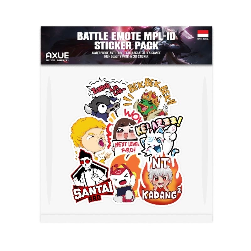 Stiker Battle Emote MLBB Premium Sticker Pack