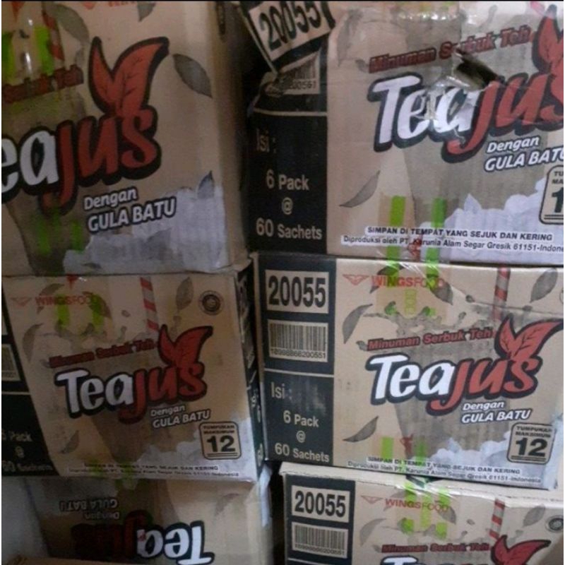 

paket 1dus teh jus gula batu 1dus isi 6pack 1pack isi 6renceng