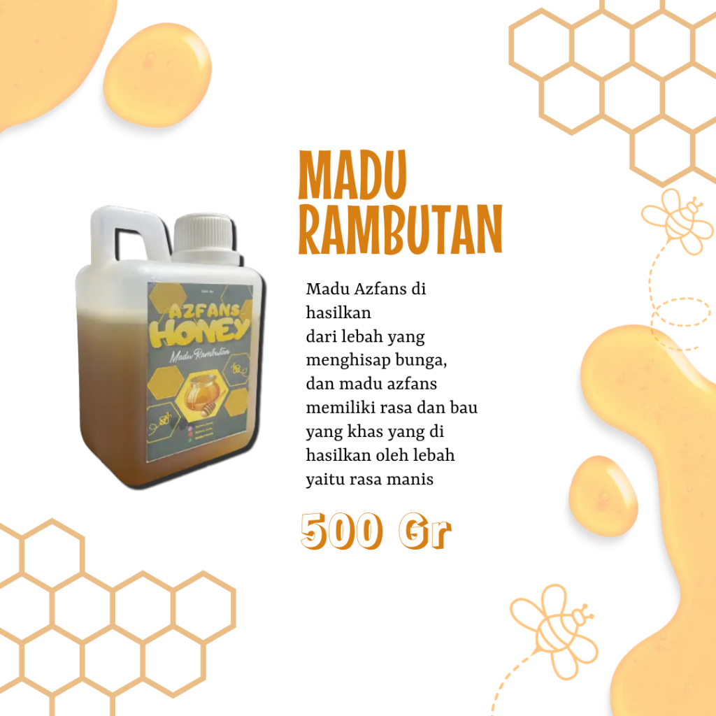 

MADU RAMBUTAN MURNI ASLI AZFANS BEST SELLER TERMURAH 500 Gr