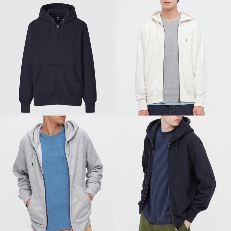 [TERMURAH ORIGINAL] JAKET UNIQLO / JAKET SWEAT RETSLETING HOODIE DRY STRETCH PANJANG