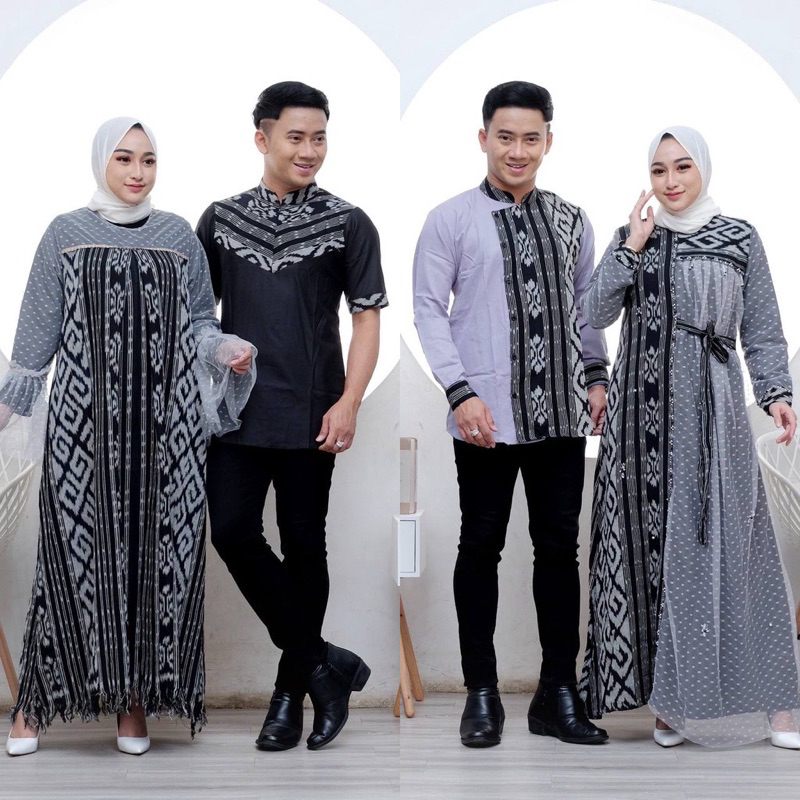 READY STOK GAMIS TENUN MIX TILE DOT BAJU LEBARAN